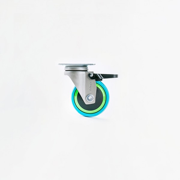 도무스 캐스터·바퀴 25MM (블루/스토퍼)